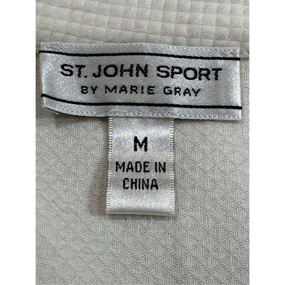 St John Sport by Marie Gray jacket Size M - off white - Picture 8 of 9